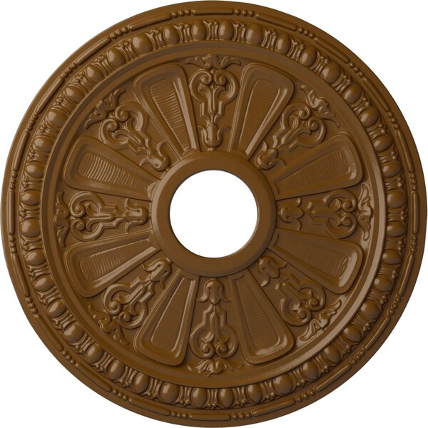 Ekena Millwork Raymond Ceiling Medallion (Fits Canopies up to 5 1/8"), 18 1/8"OD 3 5/8"ID x 1 1/8"P, Smokey Topaz CM18RASTF - main